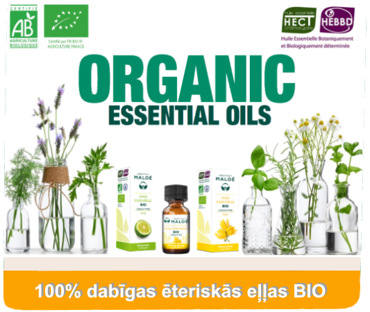 Ēteriskās eļļas BIO organiskās